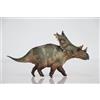 AMITD 1:35 Scale Chasmosaurus Model Ceratopsidae PVC Animal Figure Dinosaur Collection Realistic Decoration Gift for Adult (Green)