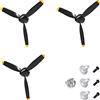 FLYCOLOR 3 set RC Plane elica a 3 pale con elica Savers e un adattatore per VOLANTEXRC 761-11 761-12 761-13 P40 BF109