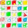 Bedwina Set di 24 mini cubi di puzzle per bambini, ragazzi e adulti, 3,8 cm, rompicapo 3D da 3,8 cm Bedwina