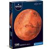 Clementoni-Italia Round Space Collection-Mars adulti 500 pezzi Marte, rotondo-Made in Italy, puzzle pianeta, Multicolore, 35107