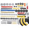 SEEMEY Pezzi di ricambio 233PCS compatibili con Lego, pezzi di ricambio DIY Technic Ingranaggi (braccio di sollevamento, perni, assi, connettori) per il progetto Technic