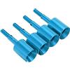 OUKENS 4Pcs RC Diff Cup Differenziale Joint Cup Alluminio Aggiornamento Parte per Tamiya TT01 TT01E TT02 TT02B 1/10 RC Veicolo(Blu)