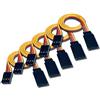 VUNIVERSUM Mr. Plug, 5 cavi di prolunga per servo, 40 cm, 22 AWG, da maschio a femmina JR Graupner Futaba maschio a femmina, cavo 3 pin