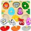 VingaHouse Montessori, Puzzle in Legno 3D per Bambini con Animali | Puzzle in Legno a Partire da 1 Anno, Gioco di Smistamento per Compleanni, Pasqua, Regalo per Ragazza e Ragazzo