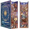 Tonecheer Fai da te Book Nook 3D puzzle in legno per adulti, in miniatura a casa con luce, set fai da te, regali personalizzati per donne e uomini (Casa Magica Stella)