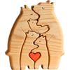 xlwen 1 Pezzi Sculture Figure Puzzle Di Famiglia Di Orsi, Sculture Puzzle in Legno Adatto Come Regalo per Esprimere il Tuo amore Alla Tua Famiglia.
