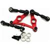 EPTNNASO Gruppo Sterzo Alluminio con Cuscinetti e Links Tirante Rosso per Tamiya TT01