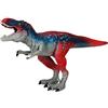 Mqiklt Giocattolo di Dinosauro di Plastica Tyrannosaurus Rex, Decorazione Solida E Statica, Regalo Educativo Precoce per Bambini, Bambine, Rosso & Blu