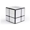 Bukefuno QY Toys Mirror 2 x 2 cubo magico argento puzzle 2 x 2 x 2 specchio argento