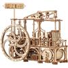 Wood Trick Steam Engine Puzzle 3D di Legno per Adulti da Costruire | [447 Pezzi] Meccanismo Dettagliato del XVIII Secolo - Kit di Montaggio Meccanico in Legno DIY per Adulti