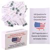 Generic US Citizenship Flash Cards 2025, bilingue inglese e spagnolo naturalizzazione test guida studio con 100 test civici domande e risposte Flashcard portatili Booklet Combo Set per la cittadinanza