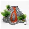 FytStycale Vulcano Giocattolo con Spruzzatore Interattivo Modello di Vulcano Realistico Giocattolo con Accessori per Bambini, Studenti, Cameretta, Scuola, Aula