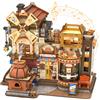 CUTEBEE Puzzle 3D Legno Bread Factory - Miniatura da Costruire | Kit 576 Pezzi, Modellismo da Costruire Adulti, Decorazione per Libreria, Regalo Creativo