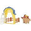 Giochi Preziosi Dino Ranch Stegosaurus Playset Action con Dinosauro, il Dinosauro è Articolato e Alto Circa 10 cm, Come Visto in TV, per Bambini a Partire dai 3 Anni, DNA05200
