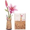 ROBOTIME Puzzle in legno 3D, kit di modelli di fiori artificiali per adulti, decorazione creativa per la casa, accessori per soggiorno, regali per donne a San Valentino (Giglio Rosa)