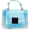 IRIA QUINTANA. Scarpa borsa tote mini, in PVC trasparente con sfumatura. 21 x 7 x 14,5 cm. Colore: trasparente, trasparente, Utility