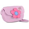 SJ GANG STYLE JAM GANG Tracollina CUTY MOOD, Rosa, Morbida tracolla, Chiusura Magnetica, Applicazione floreale, Tempo libero, Viaggio, Idea regalo bambina