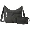 Baggallini Women's Everywhere Bagg Crossbody 11x9 Lightweight Nylon Hobo Water-Resistant Travel Bag W/RFID Protection, One Size