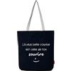 hello-bags Women's Bn-003-laplusbelle Canvas tote bag with zip, lining and inner pocket. Outer material: 100% cotton. Includes gift envelope. Measurements: 37 x 38 cm.