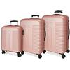 ROLL ROAD, CARNE, 40 x 55 x 20 cm, Set 3 valigie