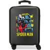 Disney Joumma Marvel Spider-Man Urban Hero, Valigia da cabina nera, 38 x 55 x 20 cm, rigida in ABS, chiusura a combinazione laterale, 34 l, 2,6 kg, 4 ruote doppie, bagaglio a mano