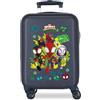 Marvel Joumma Marvel Dino-Webs - Valigia da cabina blu 33 x 50 x 20 cm, rigida in ABS, chiusura a combinazione laterale, 28 l, 2,2 kg, 4 ruote doppie, bagaglio a mano