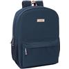 safta EL OCA ECLIPSE - Zaino scolastico, adattabile al carrello, ideale per bambini di diverse età, comodo e versatile, qualità e resistenza, 32 x 14 x 43 cm, Blu navy, M, Casual