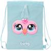 safta FURBY - Zaino a sacco piatto Junior, ideale per bambini di diverse età, comodo e versatile, qualità e resistenza, 26 x 34 cm, azzurro, M, Casual