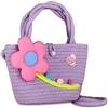 SJ GANG STYLE JAM GANG Tracollina CUTY MOOD, Lilla, Chiusura con botte perlato, Soffice applicazione floreale, Morbida tracolla, Tempo libero, Viaggio, Idea regalo bambina