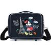Disney Minnie Around the World - Beauty case adattabile con tracolla blu 29 x 21 x 15 cm rigido ABS 9,14 L