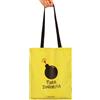 Pedrita Parker Tote Bag - Borsa in tessuto puro Dinamite, giallo, 35 x 40.5 cm, Divertente