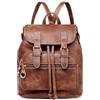 Dora & Liz Mini zaino borsa da donna in pelle moda retrò piccoli zaini leggeri da viaggio borse a tracolla da donna, Marrone, S, Zaino daypack