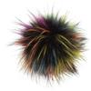 Unbekannt Portafoglio unisex con pompon in finta pelliccia con bottone a pressione (confezione da 1)