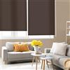 Blindecor Ara | Tenda a rullo traslucida tinta unita - Marrone scuro, 160 x 250 cm (Larghezza x Altezza) | Dimensioni del tessuto 157 x 245 cm | Tenda per interne