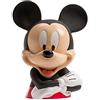 dekora - Salvadanaio per bambini Mickey Mouse, apribile in plastica con 12 banconote in cialda - 16 cm - Salvadanaio Disney Resistente e sicuro - Regalo di compleanno e di Natale