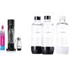 SodaStream Gasatore Gaia Nero d'Acqua per realizzare Acqua Frizzante & Bottiglie Classiche per gasatore d'acqua, Capienza 1 Litro