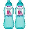 Sistema Twister Bottle 330Ml. Aqua, Colori assortiti, 1 pezzo (Confezione da 2)