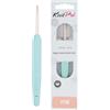 KnitPro Uncinetto Vybe in alluminio con impugnatura gommata - 4,00 mm