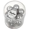 Rayher Perle Cerate Vetro Rinascimentali, 12Mm, Argento Grigio, Scatolina 21Pz, 14404561