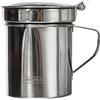 Nerthus FIH 831 contenitore olio acciaio inox 425 ml con filtro ideale per cucina e frittura