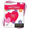 FreshCut Crafts 240 sagome di carta a forma di cuore, 2 lati, realizzate negli Stati Uniti, fustellate, dolci cuori colorati per San Valentino, bacheche, decorazioni per aule e poster, 4 colori dolci