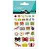 Maildor 560388C - ADESIVI 3D Cooky - 1 foglio 12x8 cm - 30 adesivi - insetti volanti