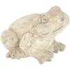 Flair Flower Figura decorativa da giardino, rana, 11 x 14 cm, in ceramica, effetto anticato, decorazione da giardino, per primavera, estate, autunno, giardino, rana