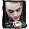 LOGOVISION Dark Knight Stranger Coperta super morbida al tatto setoso - 152 x 127 cm