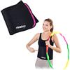 Relaxdays Fascia Addominale Hula Hoop, Cintura Sport per Donne in Neoprene, con Chiusura a Strappo, V.Misure, Rosa Nera