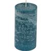 Homéa, Candela pilastro D6,8 x H10 cm, colore blu pavone