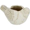 Flair Flower Vaso da fiori per piante di cemento, 14 x 22 x 11 cm, per piante grasse, decorazione da giardino, decorazione per terrazze, uccelli