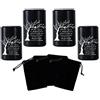 DAIFFUNE Urne piccole per ceneri - Set di 4,2,7 cm di altezza, mini urne in alluminio, per ceneri umane e animali domestici, portacenere, piccole urne ricordo, My Mind Still Talks to You