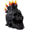 Puckator Teschio Decorativo con Candele & Cera Sciolta - Urlo - Scultura in Resina Ornamentale - Statuetta Accessorio Gotico per Casa e Halloween