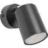 Eglo lampada da parete Reciso-E, luce con faretto flessibile, illuminazione | da muro in acciaio nero, da lettura, con attacco GU10
